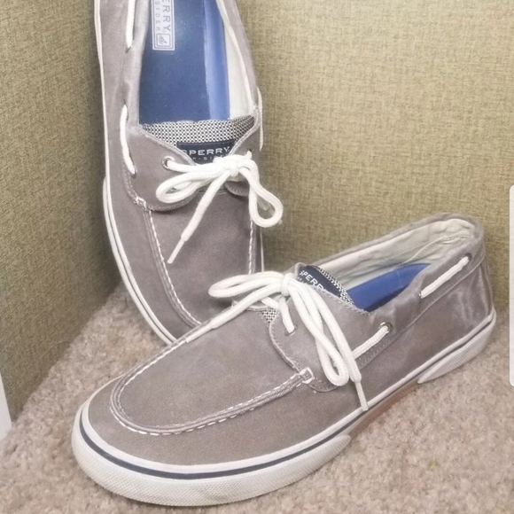 Sperry Other - Mens Sperry Top Sider Halyard Gray Canvas size 13